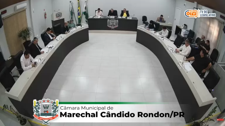 AO VIVO: acompanhe a sessão ordinária da Câmara de Vereadores de Marechal Rondon