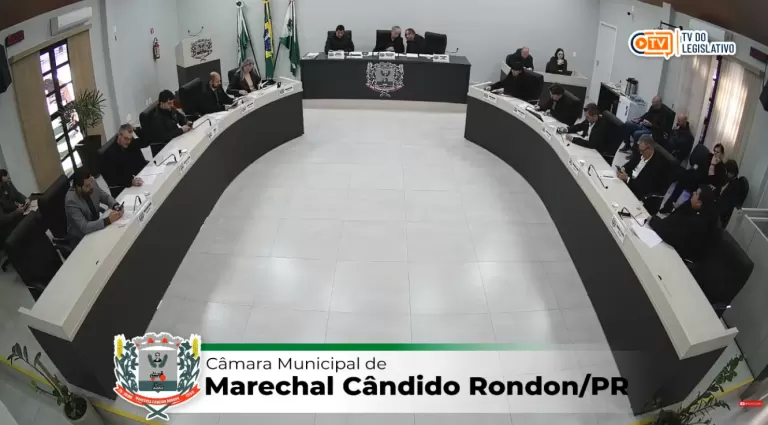 AO VIVO: acompanhe a sessão ordinária da Câmara de Vereadores de Marechal Rondon