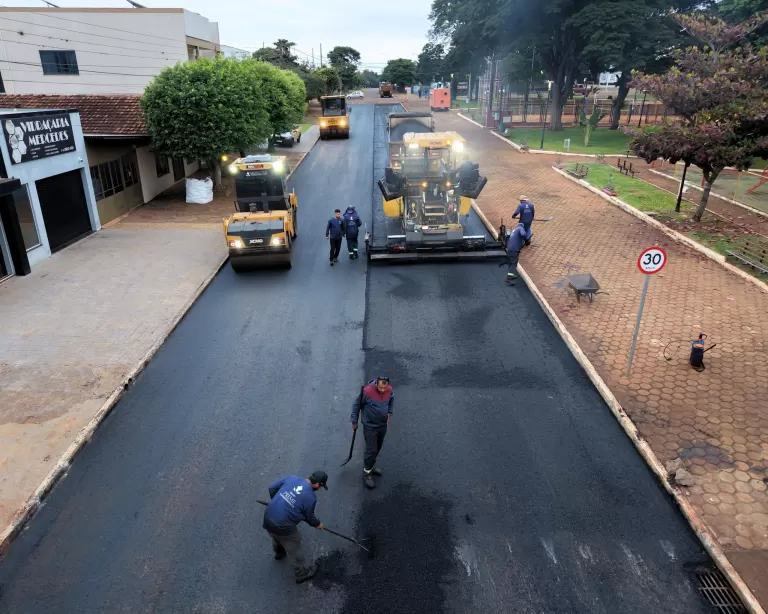 Obra de recapeamento asfáltico é concluída na região central de Mercedes