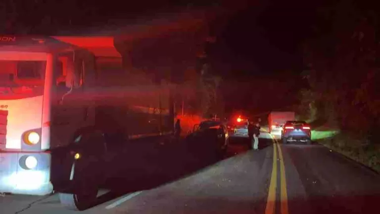 Motorista morre em acidente envolvendo carro e caminhão na PR-487