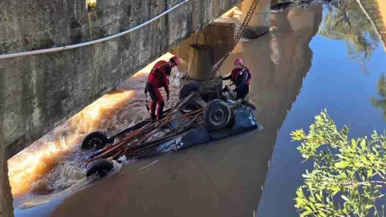 Motorista é encontrado morto dentro de carro submerso em rio de Prudentópolis