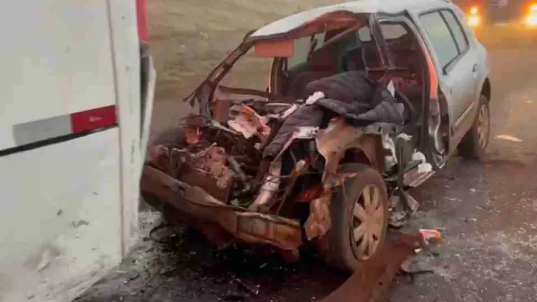 Motorista fica preso às ferragens em acidente na BR-467