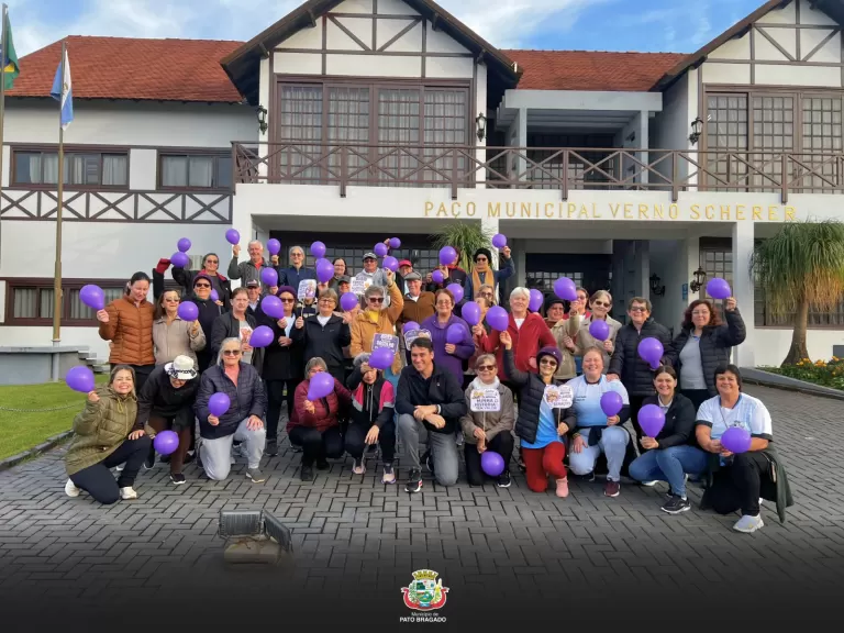 Caminhada marca início da programação do Junho Violeta em Pato Bragado