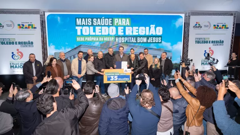 Itaipu firma parceria para a construção do novo Hospital Bom Jesus em Toledo