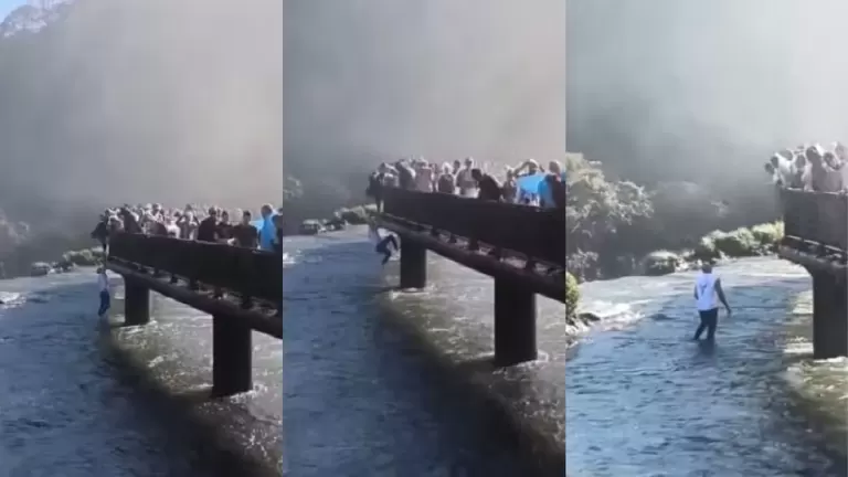 Turista que pulou nas Cataratas do Iguaçu para pegar celular pode ser multado e proibido de voltar ao parque, diz governo federal