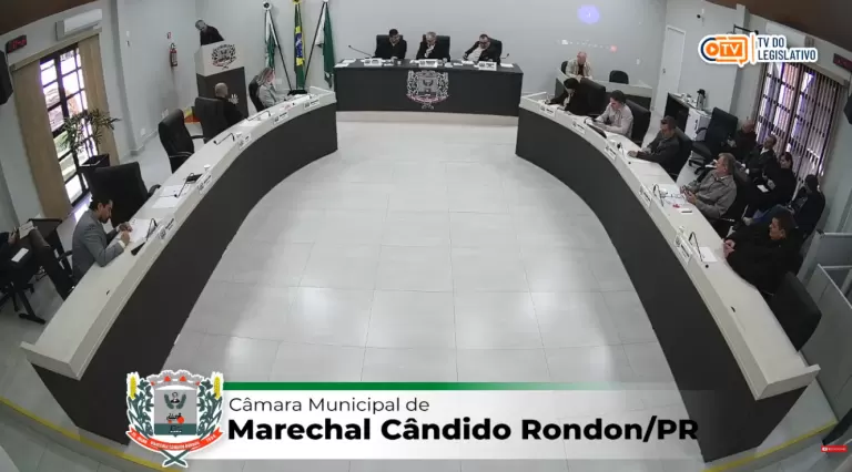 AO VIVO: acompanhe a sessão ordinária da Câmara de Vereadores de Marechal Rondon