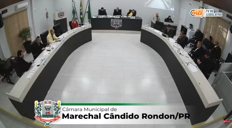 AO VIVO: acompanhe a sessão ordinária da Câmara de Vereadores de Marechal Rondon